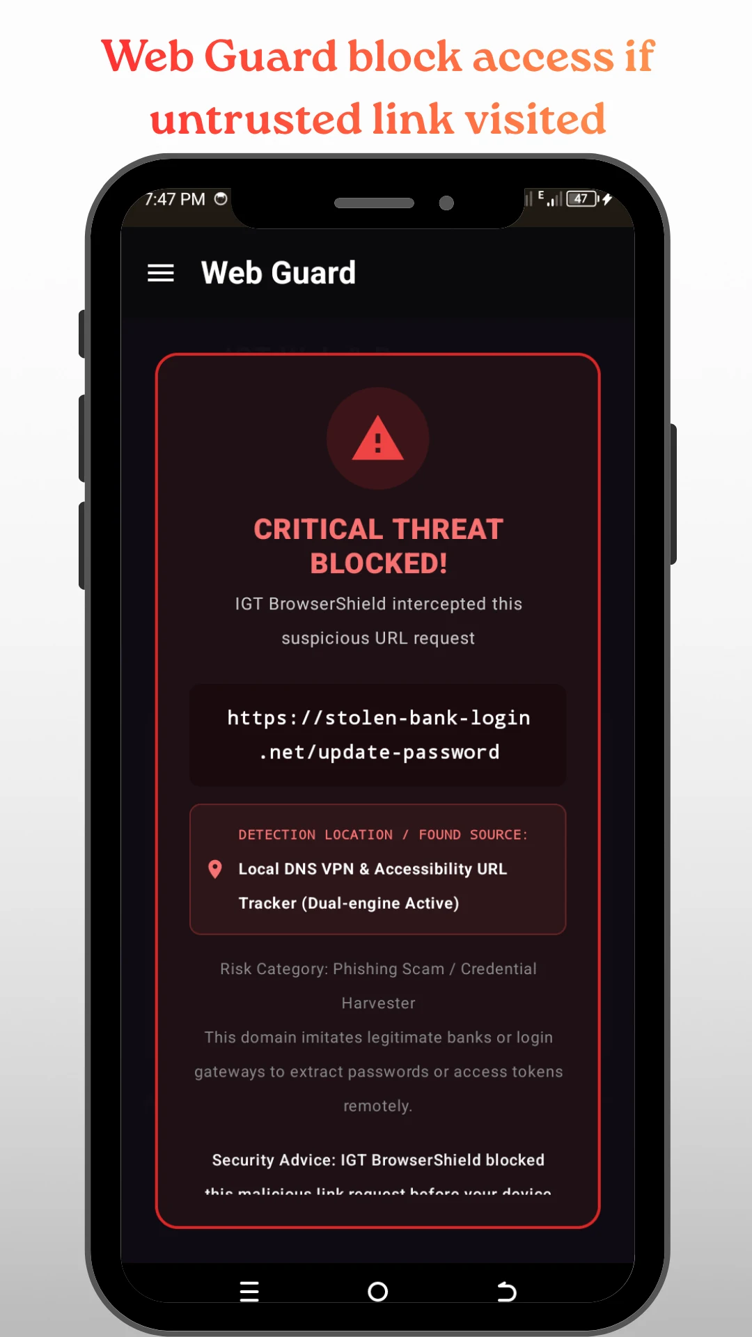 IGT Security for Smart Phones screenshot