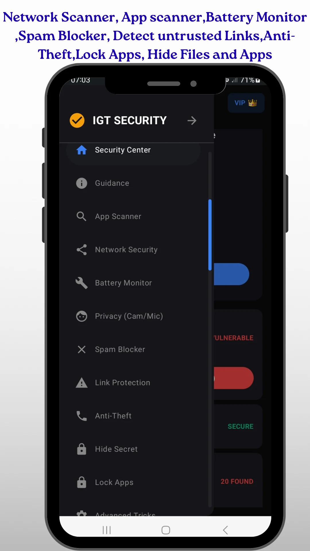 IGT Security for Smart Phones screenshot