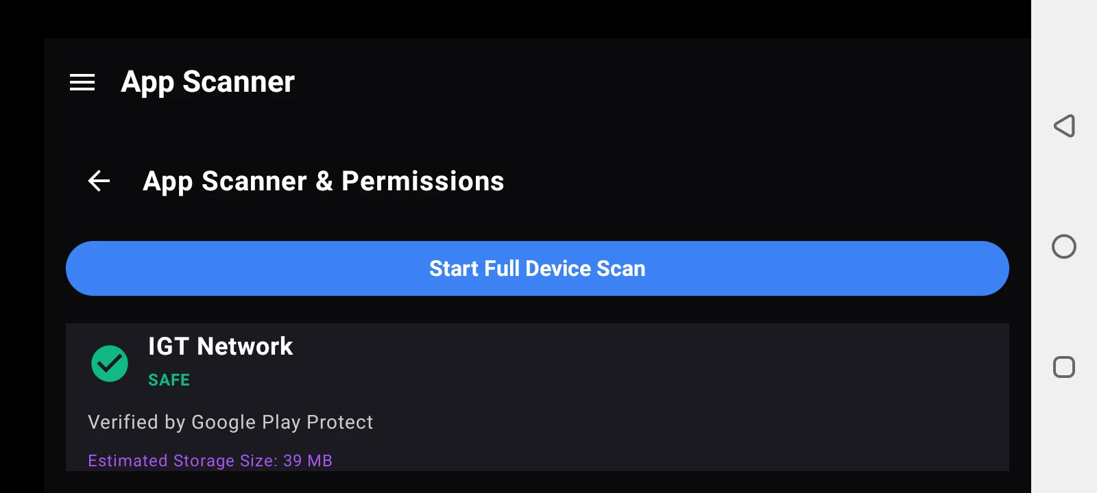 IGT Security for Smart Phones screenshot
